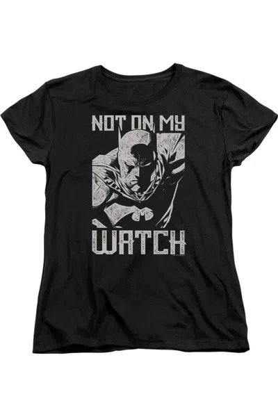 Gildan Batman Watch Short Sleeve Women´s Tee / T-shirt In Black