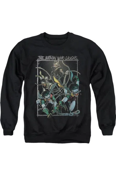 Gildan Batman Who Laughs Adult Crewneck Sweatshirt In Black