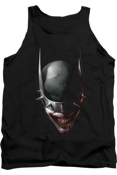 Gildan Batman Who Laughs Head Adult Tank Top In Black