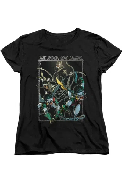 Gildan Batman Who Laughs Short Sleeve Women´s Tee / T-shirt In Black