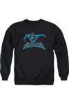 Gildan Batman Wing Of The Night Adult Crewneck Sweatshirt In Black