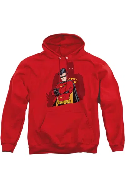 Gildan Batman Wingman Adult Pull Over Hoodie / Hooded Sweatshirt In Red