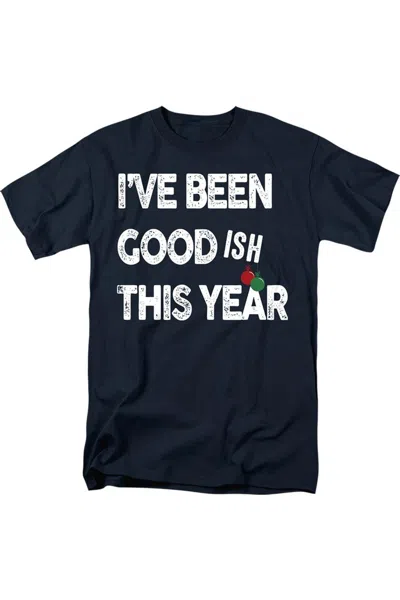 Gildan Been Goodish For Christmas Unisex Adult T-shirt In Blue