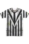 Gildan Beetlejuice Beetlejuice Suit (front/back Print) Adult Poly/cotton Short Sleeve Tee / T-shirt In White