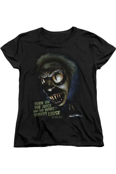 Gildan Beetlejuice Chuck´s Daughter Short Sleeve Women´s T-shirt In Black