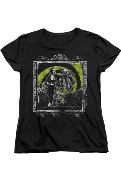 Gildan Beetlejuice Here Lies Short Sleeve Women´s Tee / T-shirt In Black
