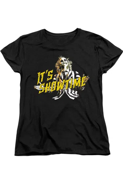 Gildan Beetlejuice Showtime Short Sleeve Women´s Tee / T-shirt In Black