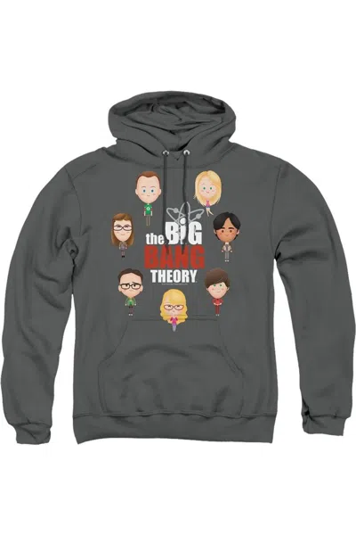 Gildan Big Bang Theory Emojis Adult Pull Over Hoodie / Hooded Sweatshirt In Pink