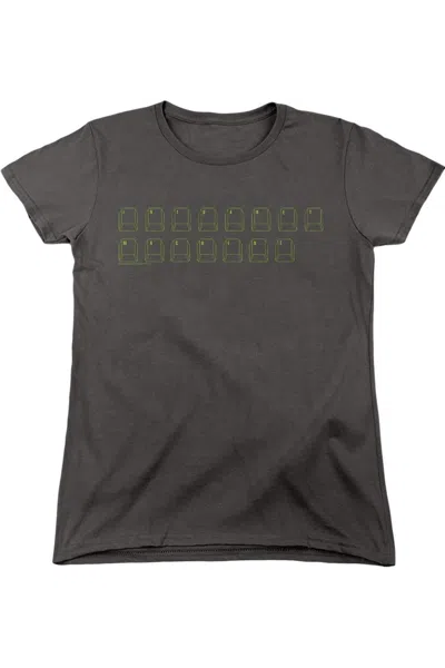 Gildan Big Bang Theory Intranet Machine Short Sleeve Women´s Tee / T-shirt In Gray