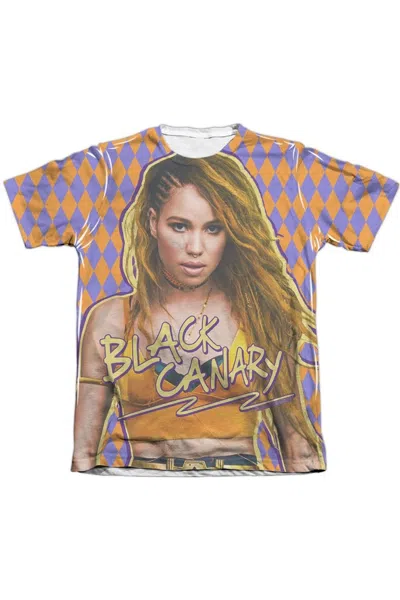 Gildan Birds Of Prey Black Canary Adult Poly/cotton Short Sleeve Tee / T-shirt In White