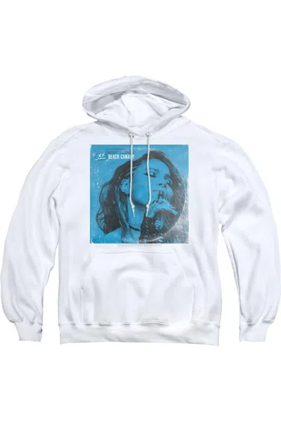 Gildan Birds Of Prey Blue Canary Adult Pull Over Hoodie / Hooded Sweatshirt In White