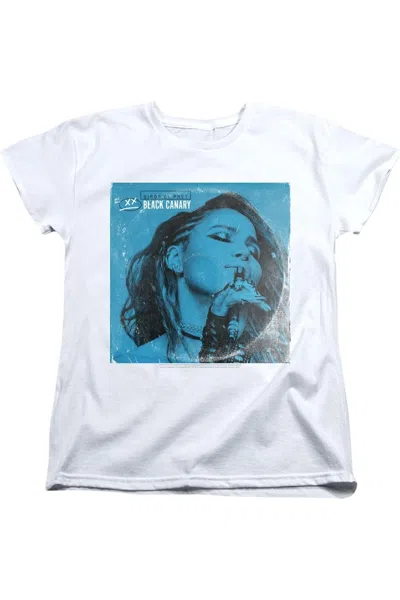 Gildan Birds Of Prey Blue Canary Short Sleeve Women´s Tee / T-shirt In White