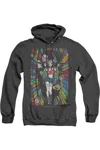 Gildan Birds Of Prey Color Corridor Adult Heather Hoodie / Hooded Sweatshirt In Black
