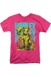 Gildan Birds Of Prey Harley Painted Short Sleeve Adult Tee / T-shirt In Pink