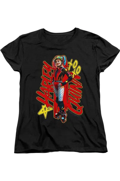 Gildan Birds Of Prey Harleymania Short Sleeve Women´s Tee / T-shirt In Black