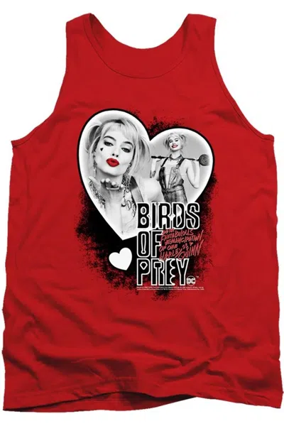 Gildan Birds Of Prey Heart Harley Adult Tank Top In Red