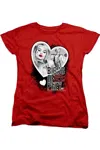 Gildan Birds Of Prey Heart Harley Short Sleeve Women´s Tee / T-shirt In Red