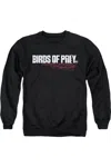 Gildan Birds Of Prey Horizontal Logo Adult Crewneck Sweatshirt In Black