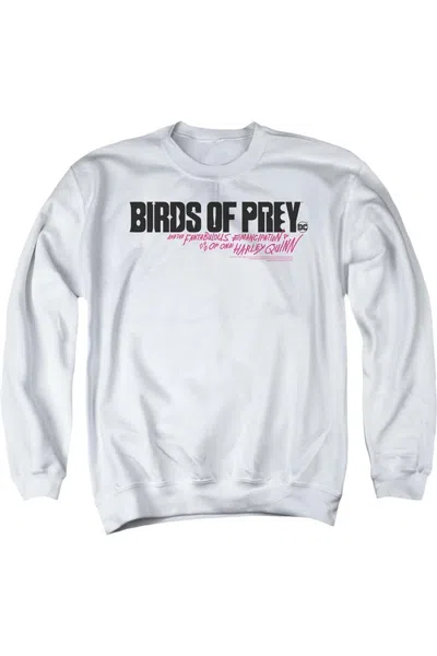 Gildan Birds Of Prey Horizontal Logo Adult Crewneck Sweatshirt In White