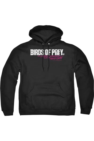 Gildan Birds Of Prey Horizontal Logo Adult Pull Over Hoodie / Hooded Sweatshirt In Black