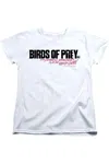 Gildan Birds Of Prey Horizontal Logo Short Sleeve Women´s Tee / T-shirt In White