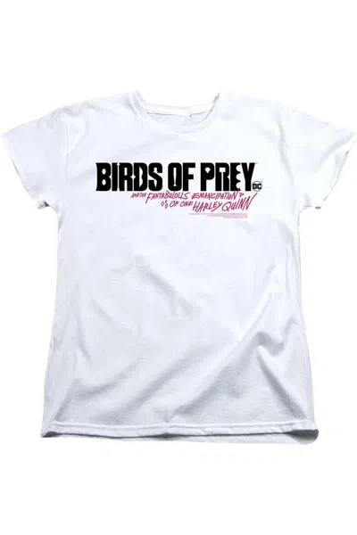 Gildan Birds Of Prey Horizontal Logo Short Sleeve Women´s Tee / T-shirt In White