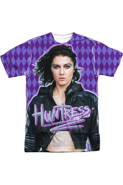 Gildan Birds Of Prey Huntress Short Sleeve Adult Poly Crew Tee / T-shirt In White