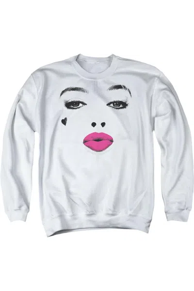 Gildan Birds Of Prey Kiss Adult Crewneck Sweatshirt In White