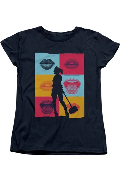 Gildan Birds Of Prey Lips Short Sleeve Women´s Tee / T-shirt In Blue