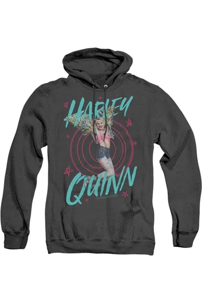 Gildan Birds Of Prey On Target Adult Heather Hoodie / Hooded Sweatshirt In Black