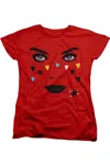 Gildan Birds Of Prey Red Harley Short Sleeve Women´s Tee / T-shirt In Red
