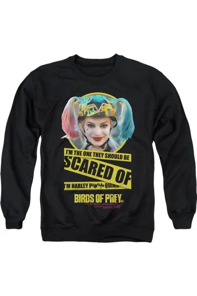 Gildan Birds Of Prey Scared Of Adult Crewneck Sweatshirt In Black