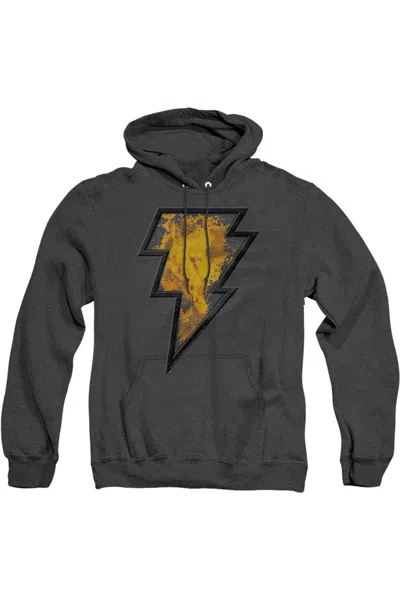 Gildan Black Adam Black Adam Beveled Emblem Adult Heather Hoodie / Hooded Sweatshirt