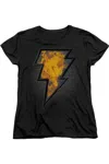 Gildan Black Adam Black Adam Beveled Emblem Short Sleeve Women´s Tee / T-shirt In Black