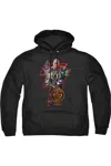Gildan Black Adam Black Adam Character Bolt Adult Pull Over Hoodie / Hooded Sweatshirt In Black