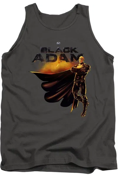 Gildan Black Adam Black Adam Logo With Character Adult Tank Top In Pink