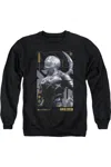 Gildan Blue Beetle (2023) Beetle Heads Up Adult Crewneck Sweatshirt In Black