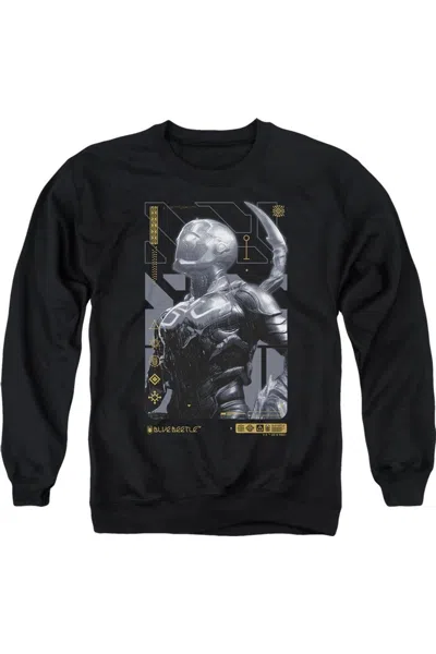 Gildan Blue Beetle (2023) Beetle Heads Up Adult Crewneck Sweatshirt In Black