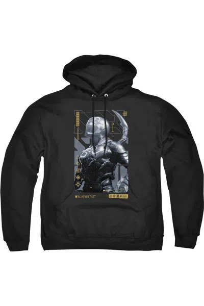 Gildan Blue Beetle (2023) Beetle Heads Up Adult Pull Over Hoodie / Hooded Sweatshirt In Black