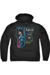 Gildan Blue Beetle (2023) Data Read Out Adult Pull Over Hoodie / Hooded Sweatshirt In Black