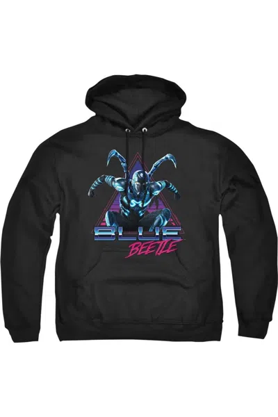 Gildan Blue Beetle (2023) Leaping Triangle Adult Pull Over Hoodie / Hooded Sweatshirt In Black