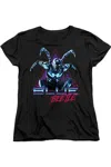 Gildan Blue Beetle (2023) Leaping Triangle Short Sleeve Women´s Tee / T-shirt In Black