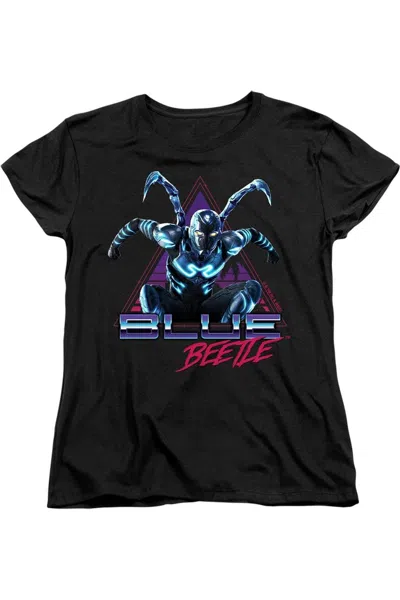Gildan Blue Beetle (2023) Leaping Triangle Short Sleeve Women´s Tee / T-shirt In Black