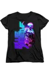Gildan Blue Beetle (2023) Silhouette Short Sleeve Women´s Tee / T-shirt In Black
