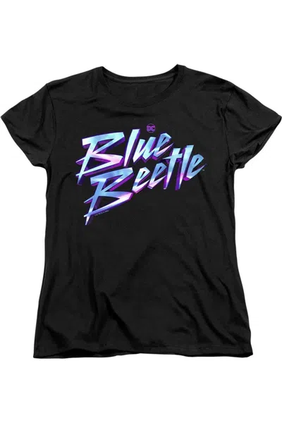 Gildan Blue Beetle (2023) Logo Short Sleeve Women´s Tee / T-shirt In Black