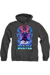 Gildan Blue Beetle (2023) Silhouette Adult Heather Hoodie / Hooded Sweatshirt In Black