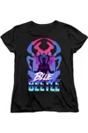 Gildan Blue Beetle (2023) Silhouette Short Sleeve Women´s Tee / T-shirt In Black