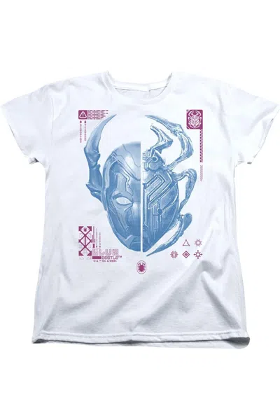 Gildan Blue Beetle (2023) Split Beetle Short Sleeve Women´s Tee / T-shirt In White