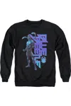 Gildan Blue Beetle (2023) Standing Adult Crewneck Sweatshirt In Black