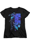 Gildan Blue Beetle (2023) Standing Short Sleeve Women´s Tee / T-shirt In Black